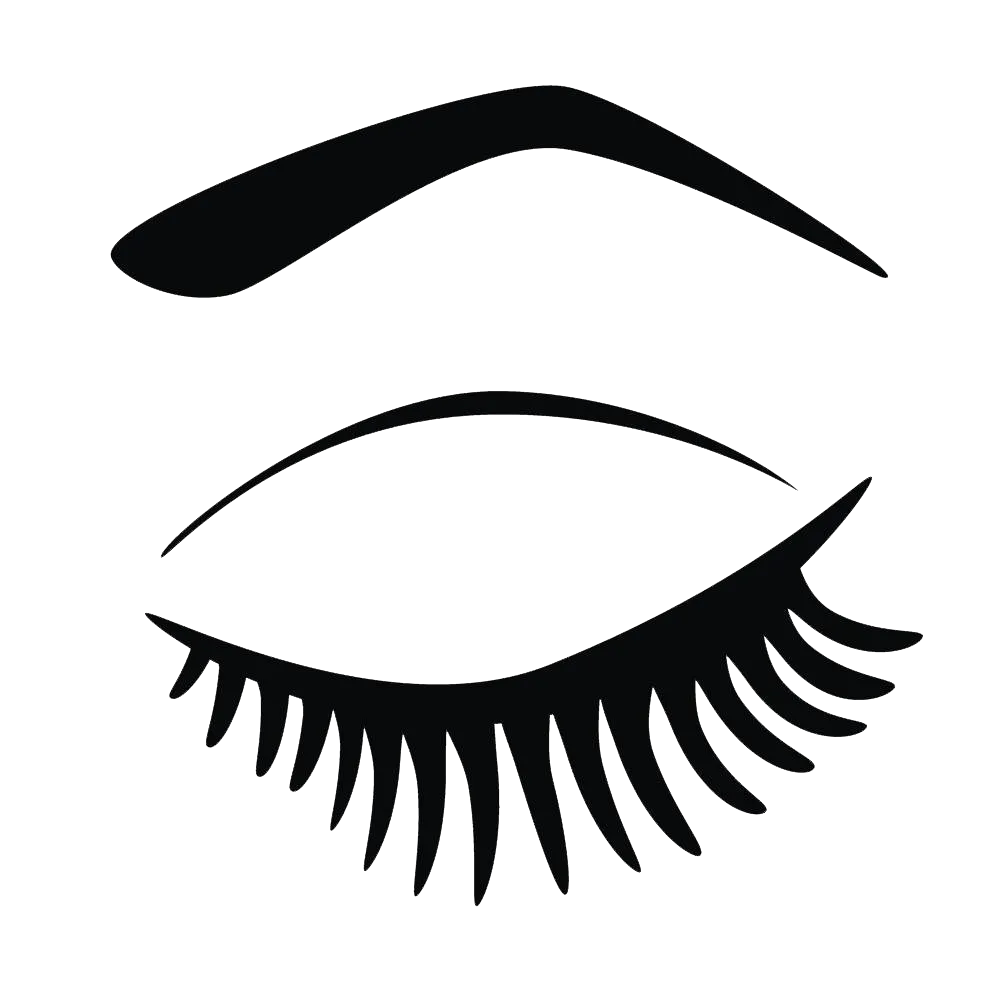 Eyebrow and eyelashes illustration, Eyelash extensions, Hand  painted eyes closed, watercolor  Painting, painted, face png